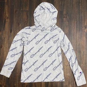 Boys Champion hoodie T-shirt long sleeve. Size M